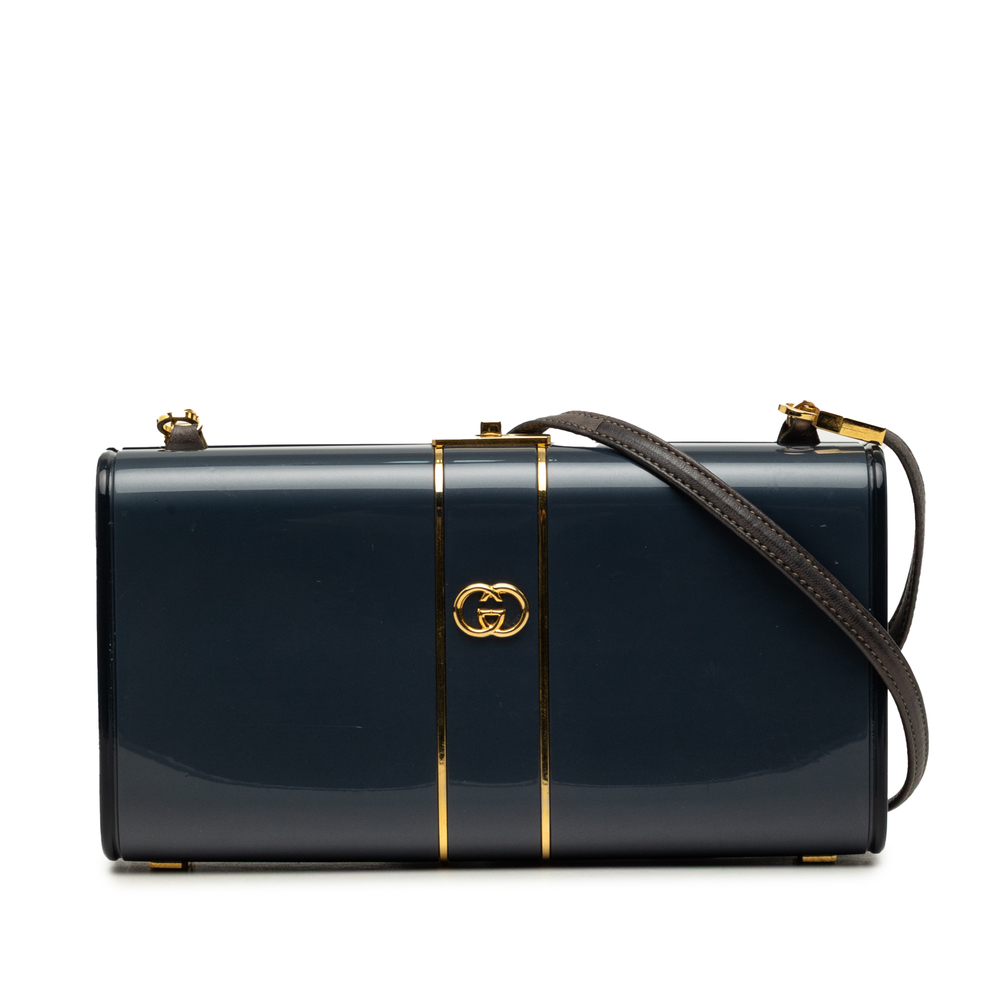 Pre-Loved Gucci Patent Interlocking G Clasp Crossbody